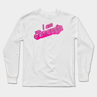 I Am Kenough Retro Pink Long Sleeve T-Shirt